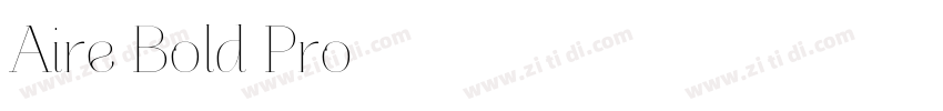 Aire Bold Pro字体转换